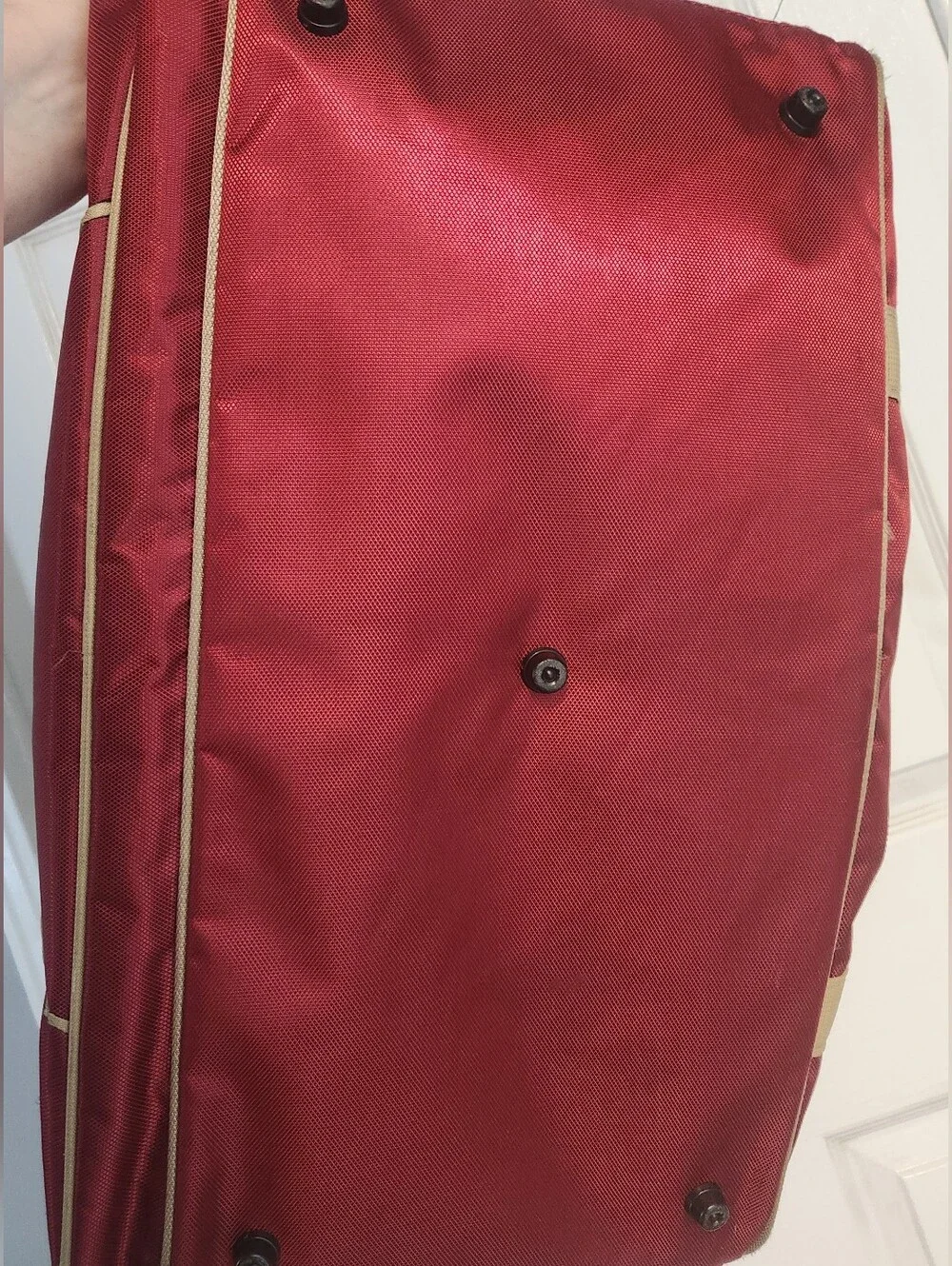FLORIDA STATE SEMINOLES FSU Burgundy Duffel with Cream Trim